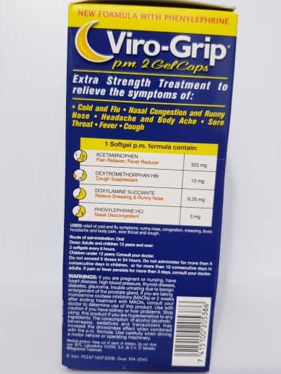VIROGRIP GEL PM X 48 SOFTGELPS - EL SALVADOR EXPRESS SHOP