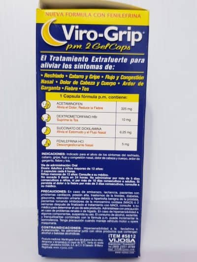 VIROGRIP GEL PM X 48 SOFTGELPS - EL SALVADOR EXPRESS SHOP
