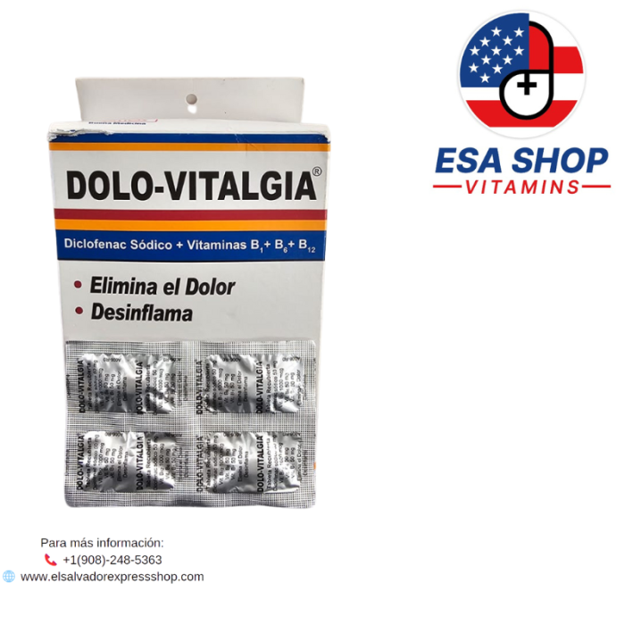 DOLO-VITALGIA X 100 TABLETAS