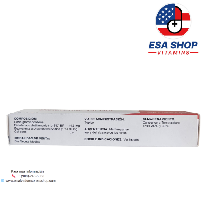 DICLOFENAC 1% GEL X 1 TUBO 25 G - Imagen 2