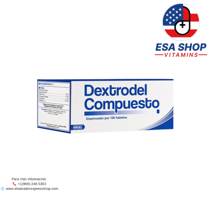 DEXTRODEL COMPUESTO X 100 TABLETAS