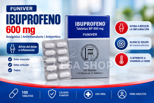 IBUPROFENO 600 MG – 100 TABLETAS