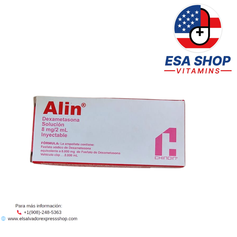 ALIN DEXAMETASONA 8 MG/2 ML X 1 SOLUCIÓN INYECTABLE - Imagen 2