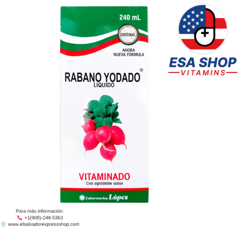 RÁBANO YODADO LÍQUIDO VITAMINADO – 240 ML