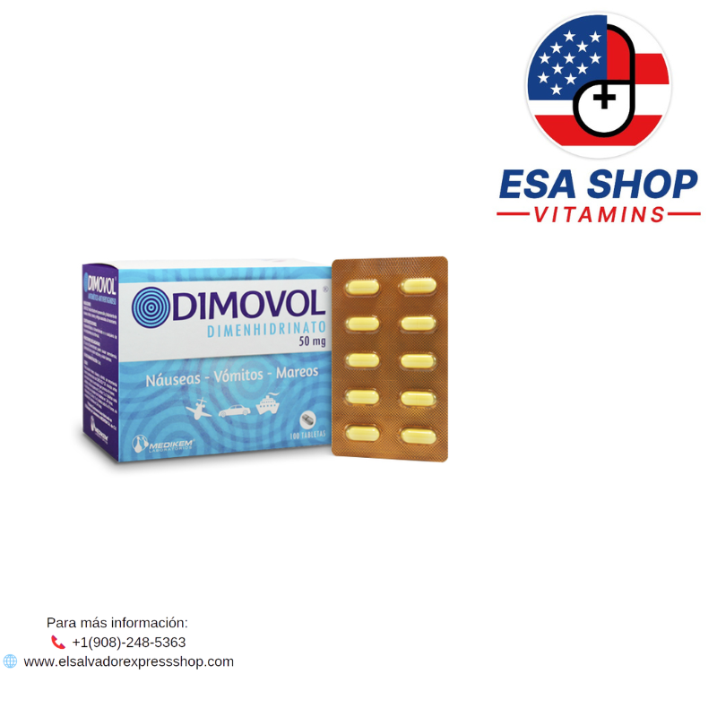 DIMOVOL 50 MG – 100 TABLETAS - Imagen 2