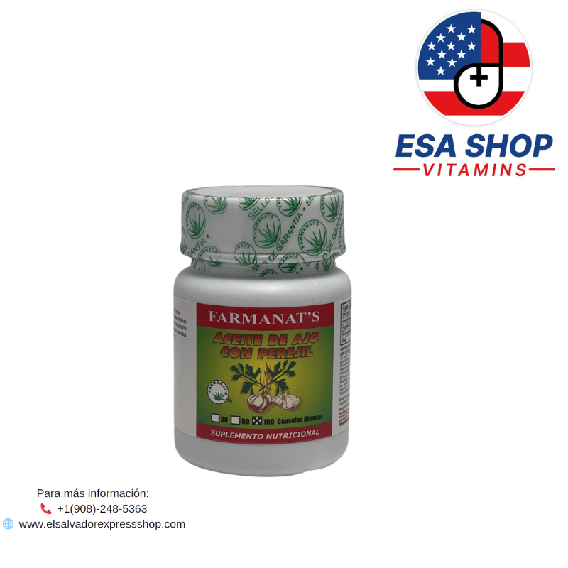AJO CON PEREJIL FARMANATS-100 CAPSULAS