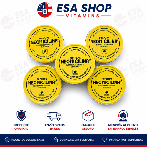 5 PACK NEOMICILINA 0.5% UNGÜENTO X 11 G