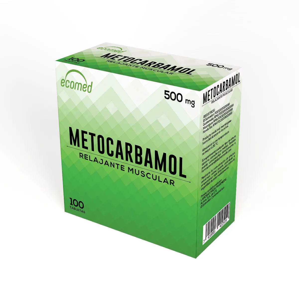 METOCARBAMOL 500MG X 100 TABLETAS